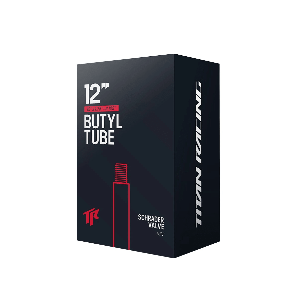 Titan Racing Inner Tube 12" x 1.75–2.125 – Schrader Valve (AV)