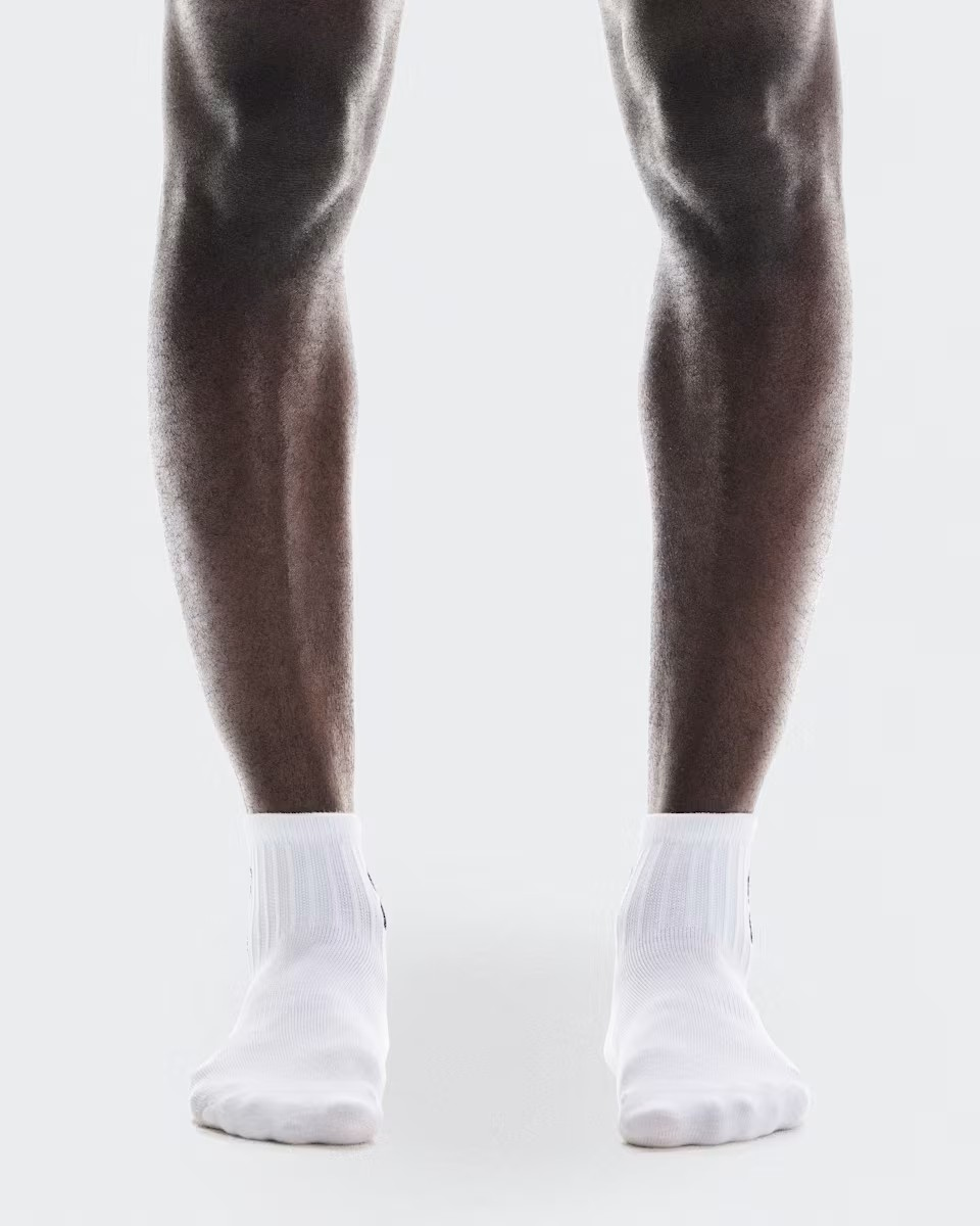 On Logo Socks Mid (3 Pack) – White | Running & Lifestyle Socks