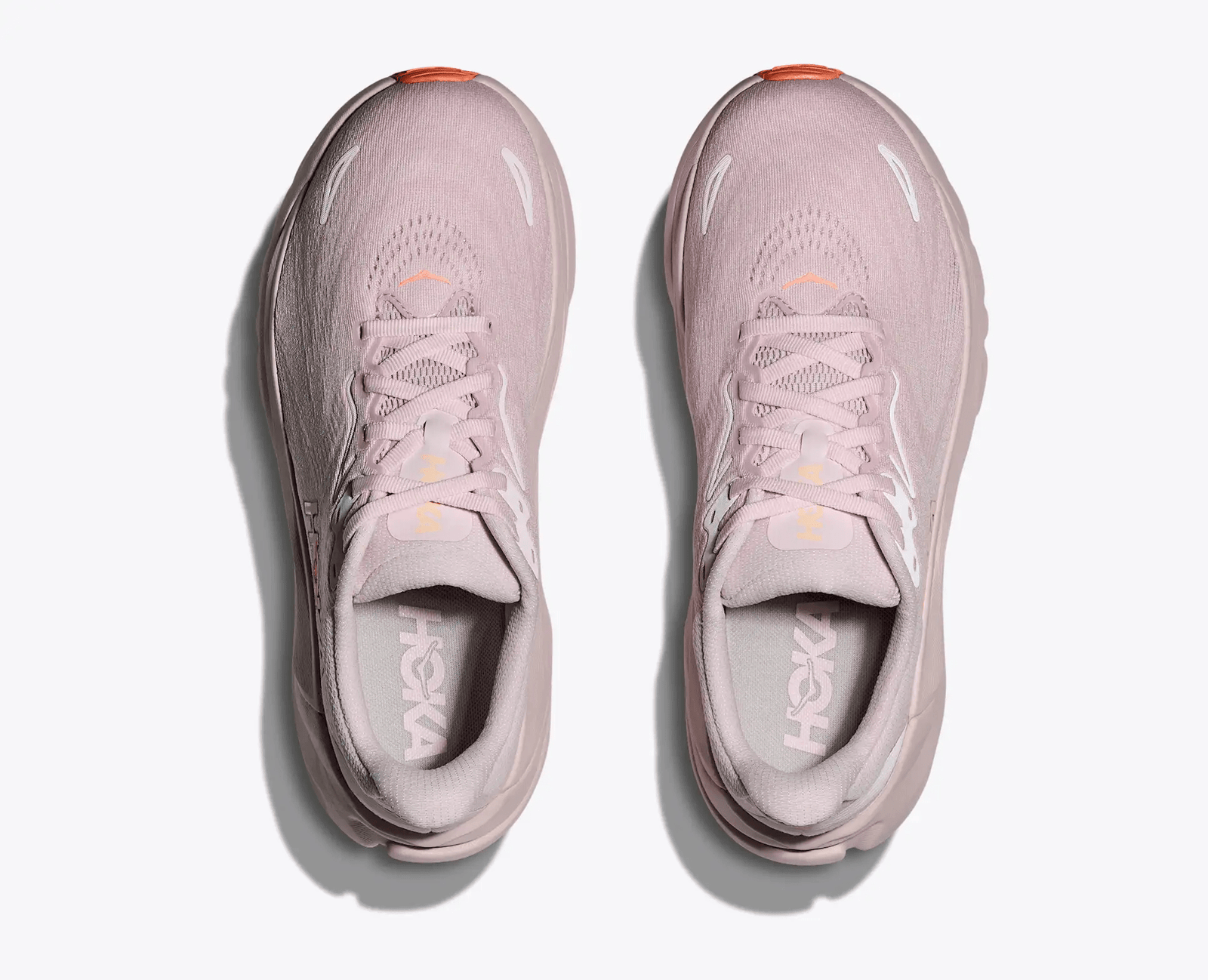 Hoka Arahi 8 women's stability running shoe – top view - lilac cream / neon cantaloupe product detail