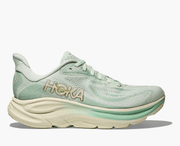 Hoka Clifton 10 women's running shoe in Sea Glass/Jadeite – lateral view