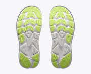 Women's Hoka Clifton 11 in Tangerine Glow / White — sole view