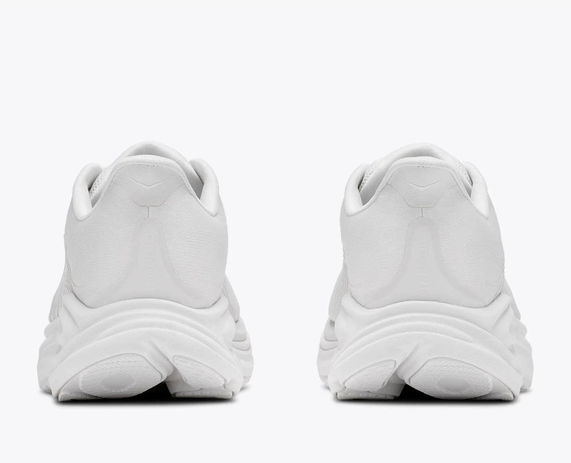 Women's Hoka Clifton 11 in White / White — back view
