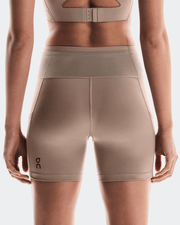 On Running Women's Performance Short Tights in Cinder - back vew