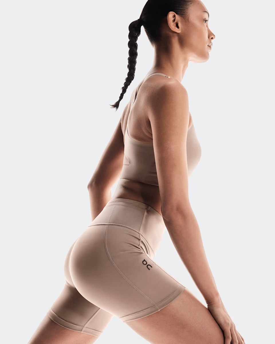 On Running Women's Performance Short Tights in Cinder - side view