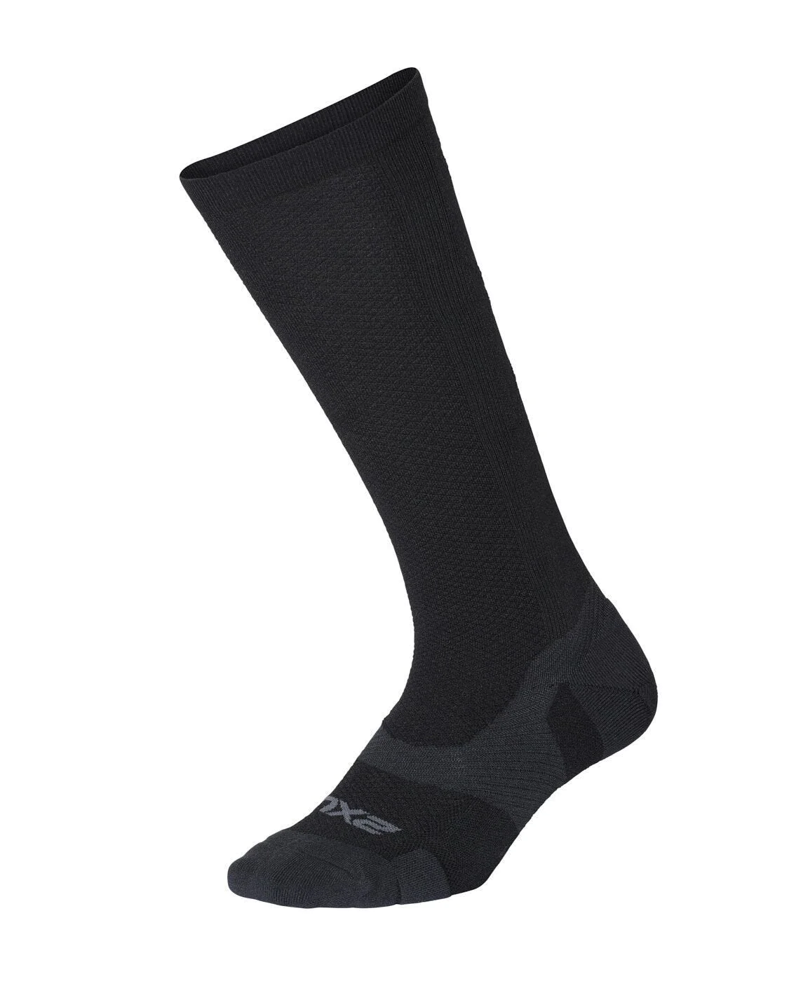 2XU Vectr Light Cushion Full Length Socks | Black Titanium