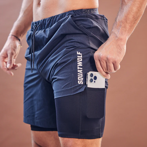Core 7" ProTech 2-in-1 Shorts - Navy