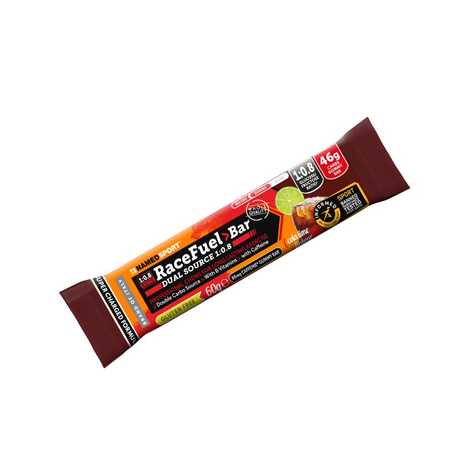 NamedSport Race Fuel Bar 60g | Chewy Carb Bar for Endurance Athletes