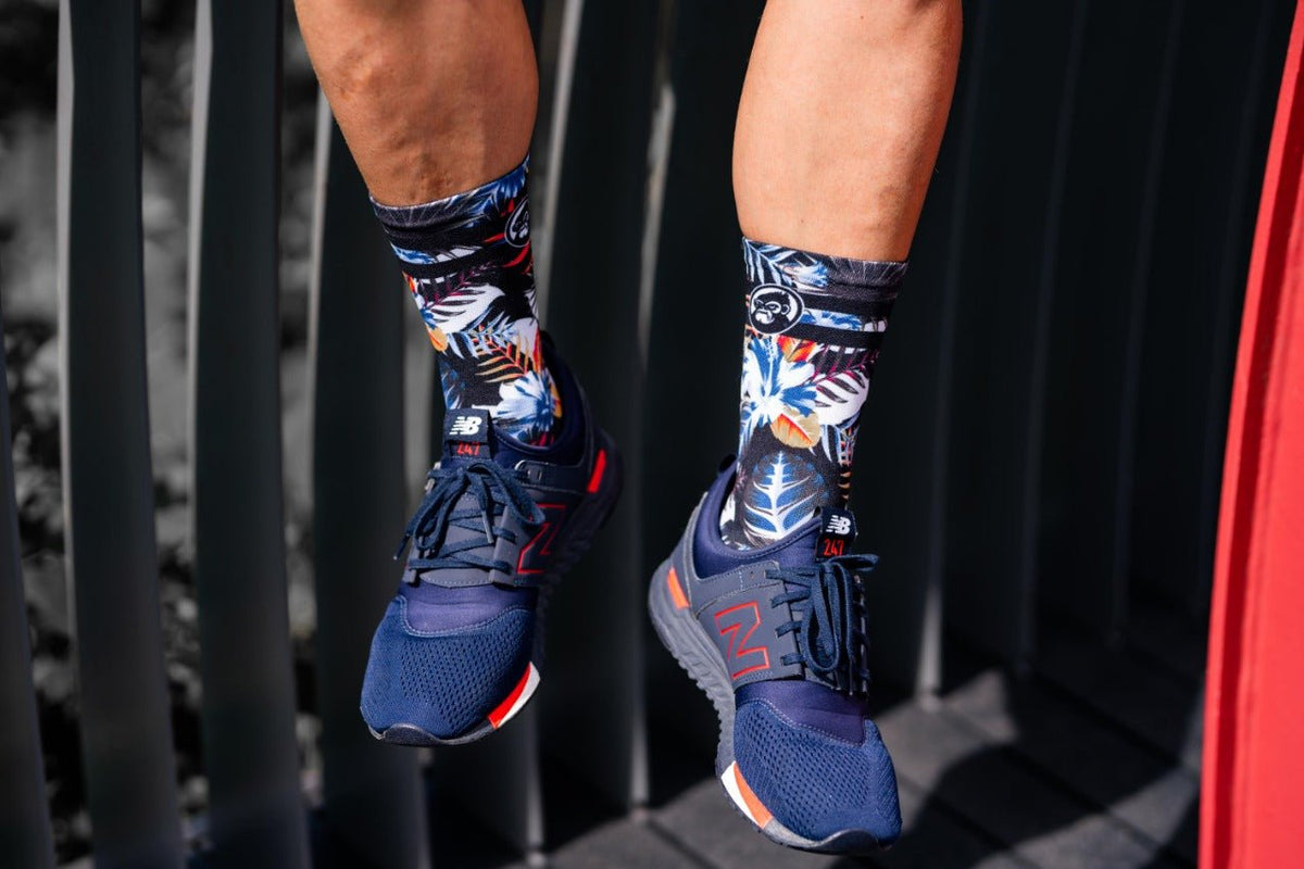 Grumpy Monkey Blue Crush socks – alternate product view