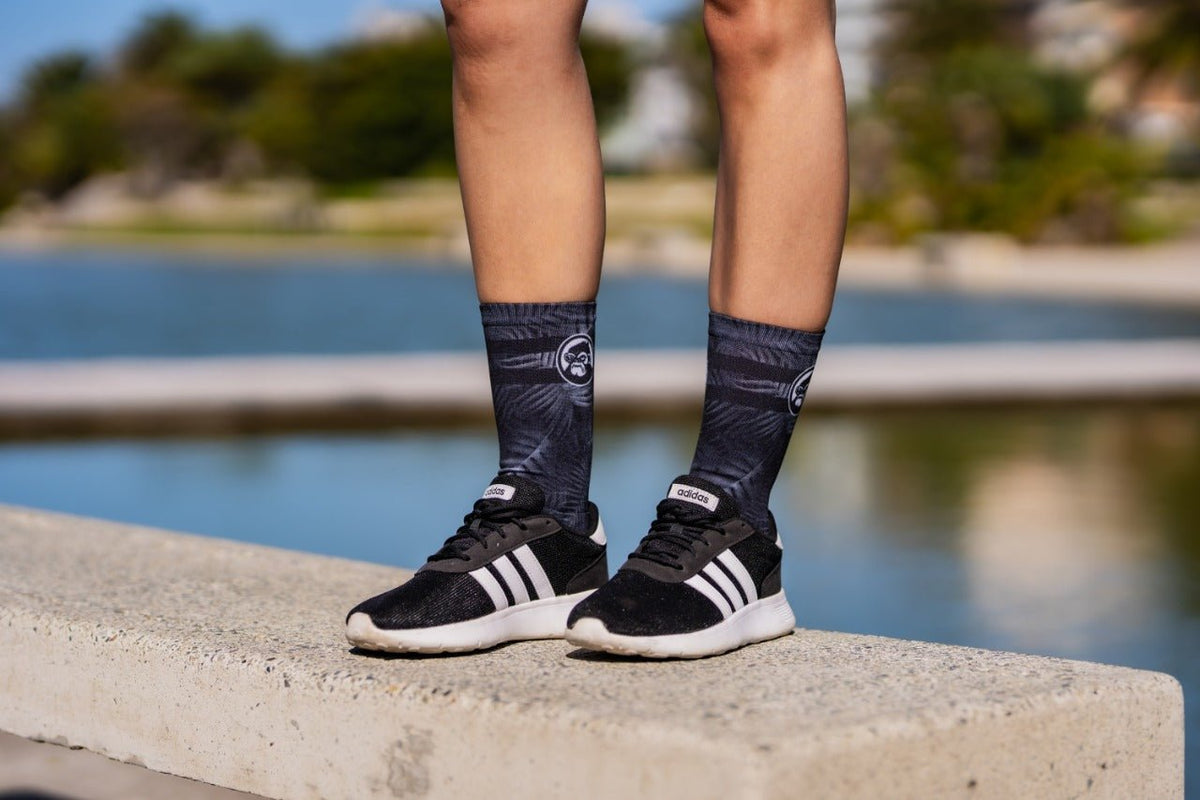 Grumpy Monkey Midnight Palm socks – alternate product view
