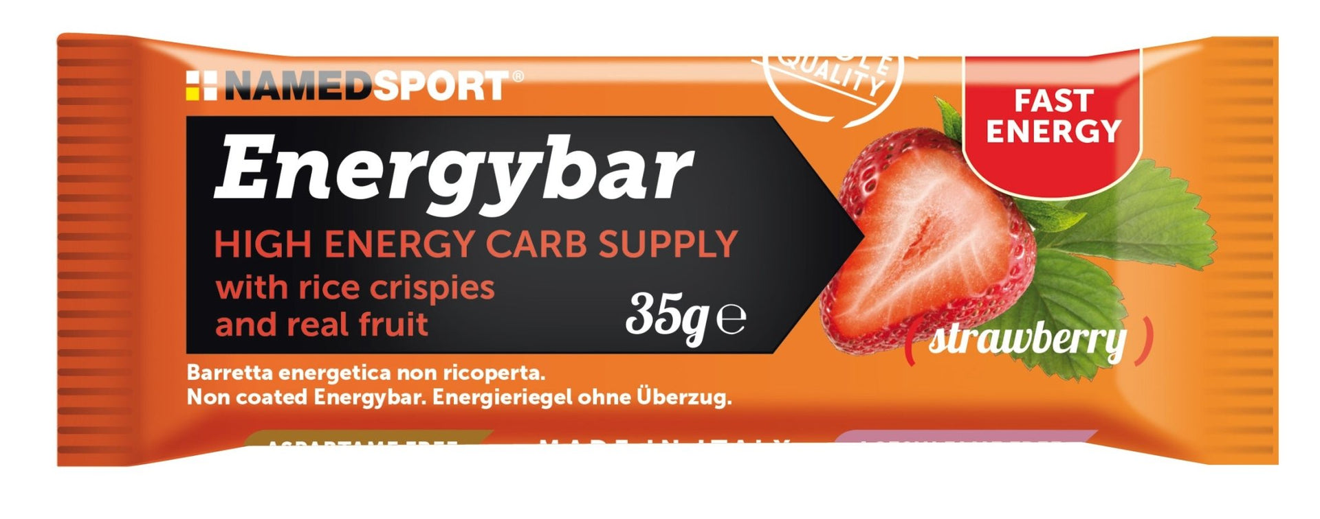 NamedSport Energy Bar | Strawberry 35g | 30g Carbs | Endurance Snack - 1 - Xciter Sports Apparel