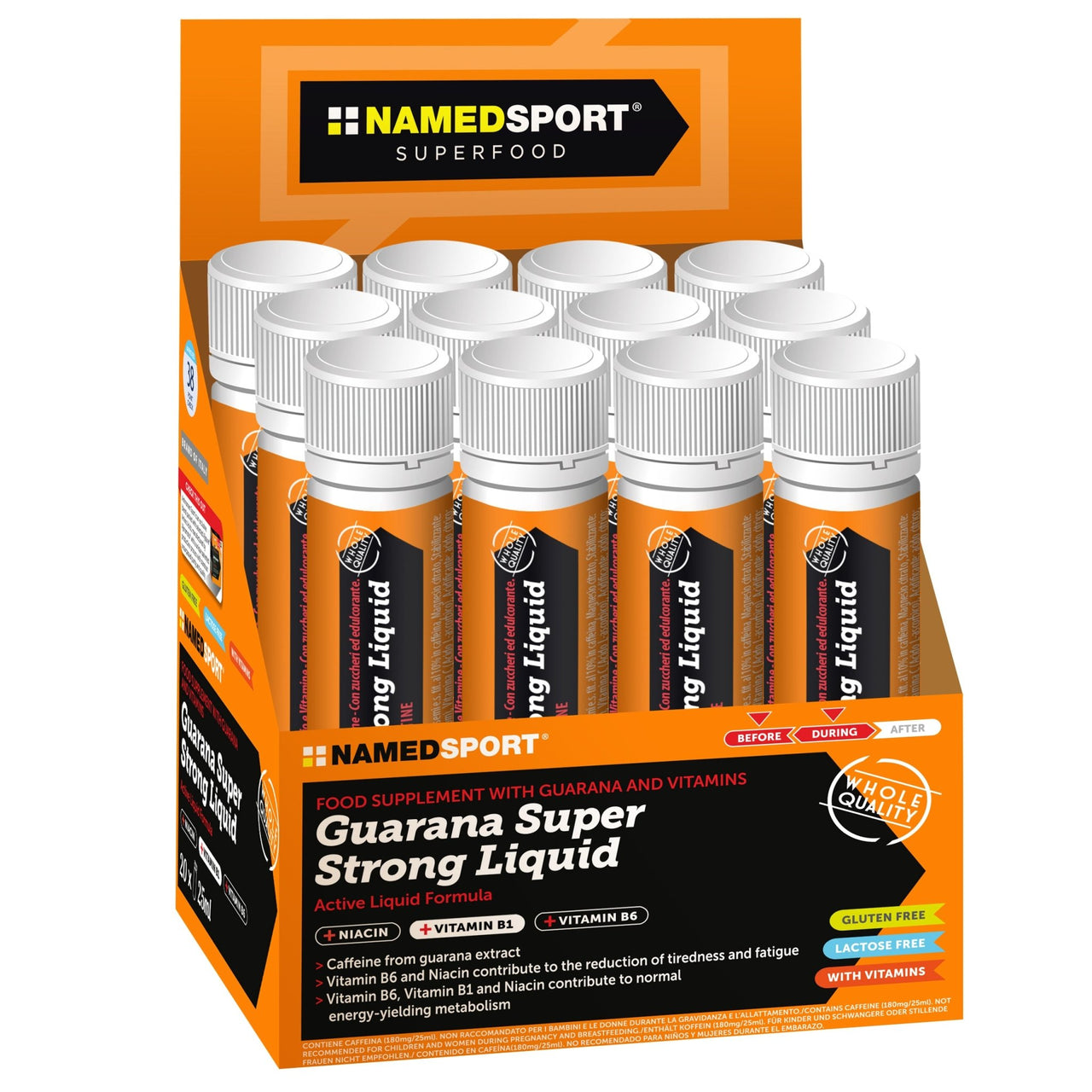 NamedSport Guarana Super Strong Liquid Shot | 25ml | 200mg Caffeine - 1 - Xciter Sports Apparel