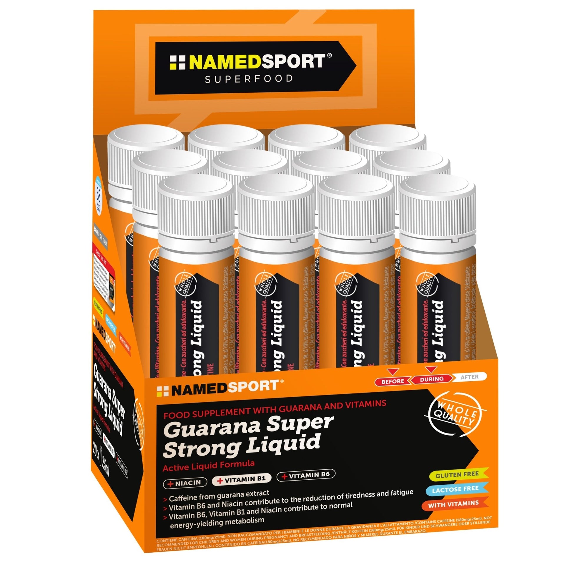 NamedSport Guarana Super Strong Liquid Shot | 25ml | 200mg Caffeine - 1 - Xciter Sports Apparel