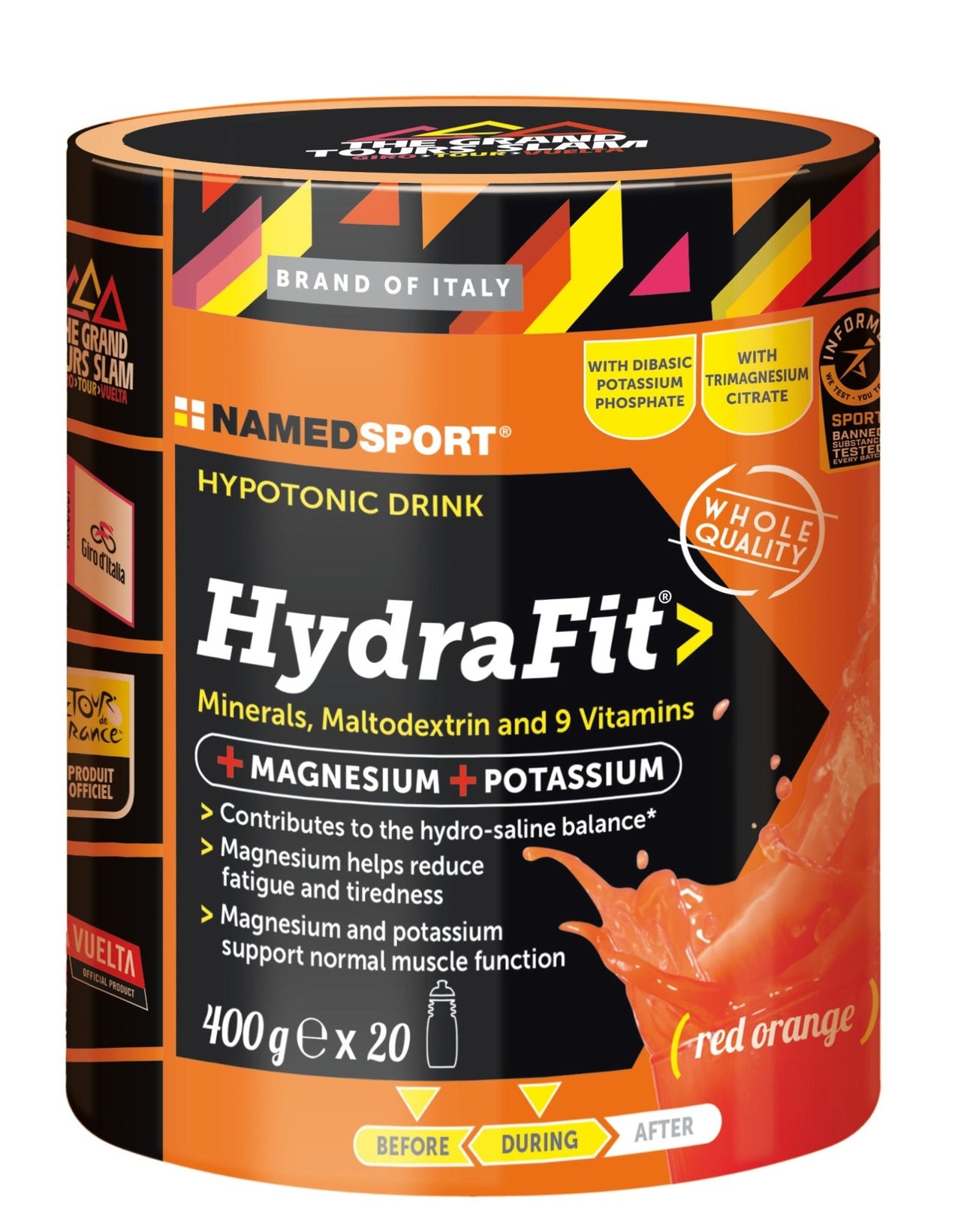 NamedSport HydraFit | Hypotonic Electrolyte Drink Powder + Sport Bottle Bundle - 2 - Xciter Sports Apparel