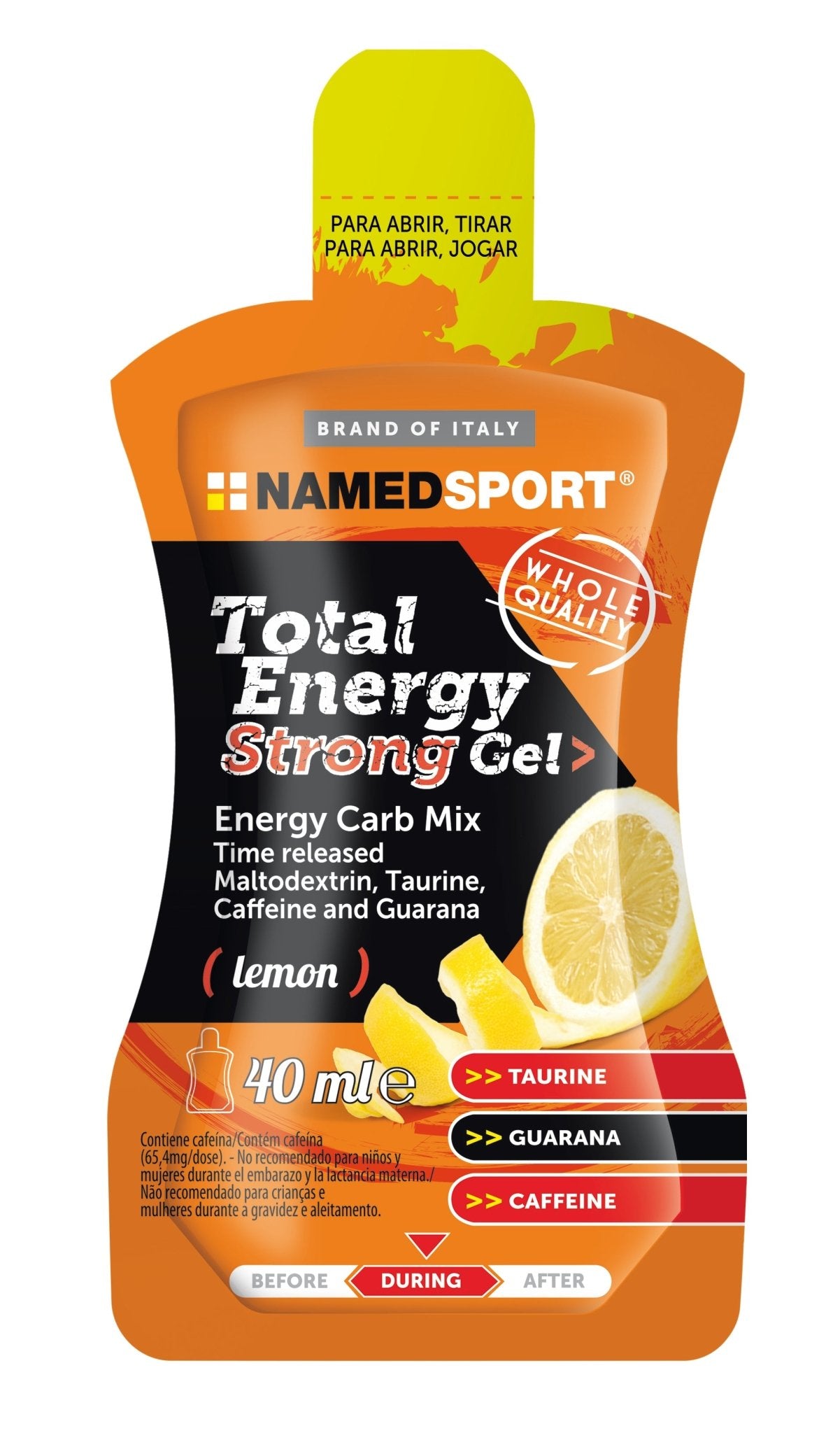 NamedSport Total Energy Strong Gel | Lemon | 40ml - 1 - Xciter Sports Apparel